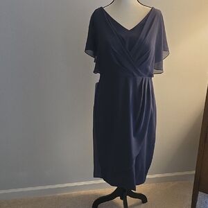 Elegant Stormy Blue Women's Dress